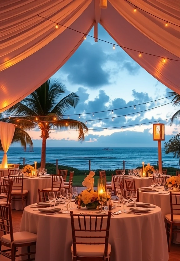 Luxury wedding reception